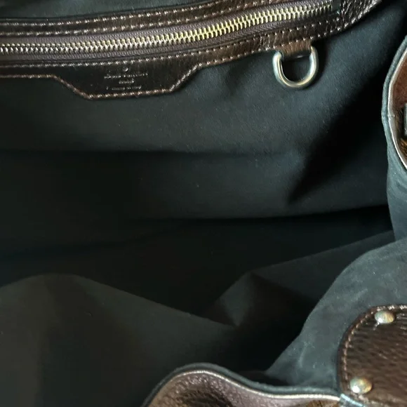 Extra Large Louis Vuitton Mahina bronze Leather Shoulder Bag - Picture 8 of 16